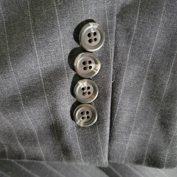 Lauren Ralph Lauren Blazer Suit Jacket Sport Coat 48R 100% Wool Canada Pinstripe - Picture 4 of 9